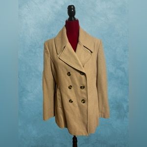 Jones New York Camel Colored Pea Coat